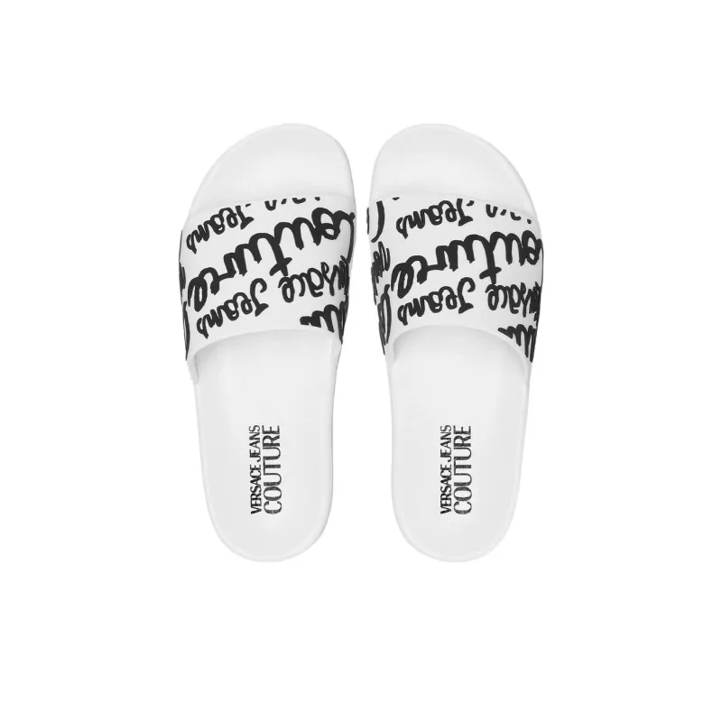 VERSACE JEANS COUTURE Slide Slippers Women's White-3