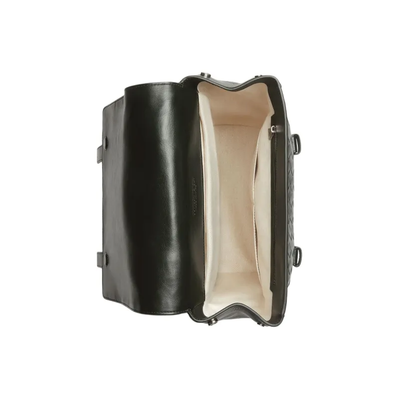 Bottega Veneta Lambskin Backpack Men's Dark Green-3