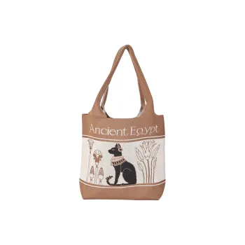 The British Museum High Elastic Line Shoulder Bag Regular Women's Cute Cat Design