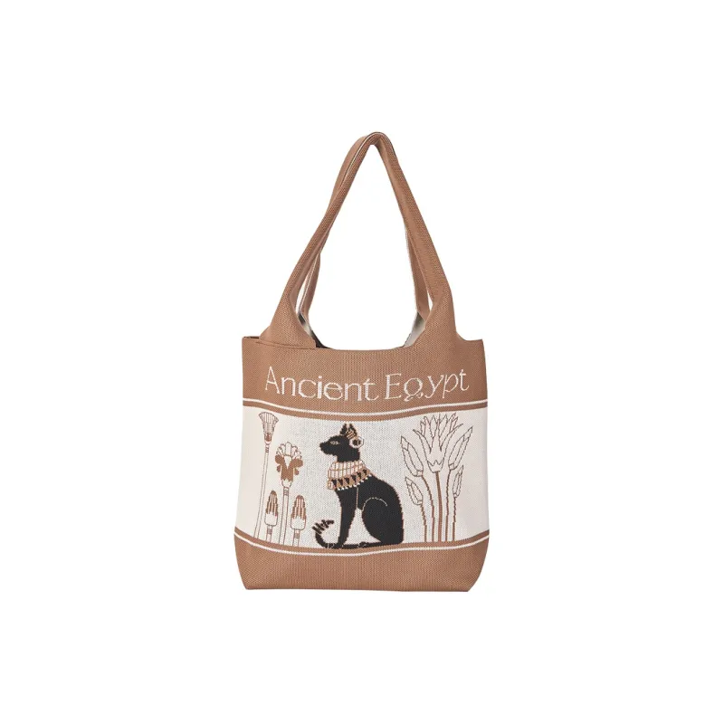 The British Museum High Elastic Line Shoulder Bag Regular Women's Cute Cat Design-0
