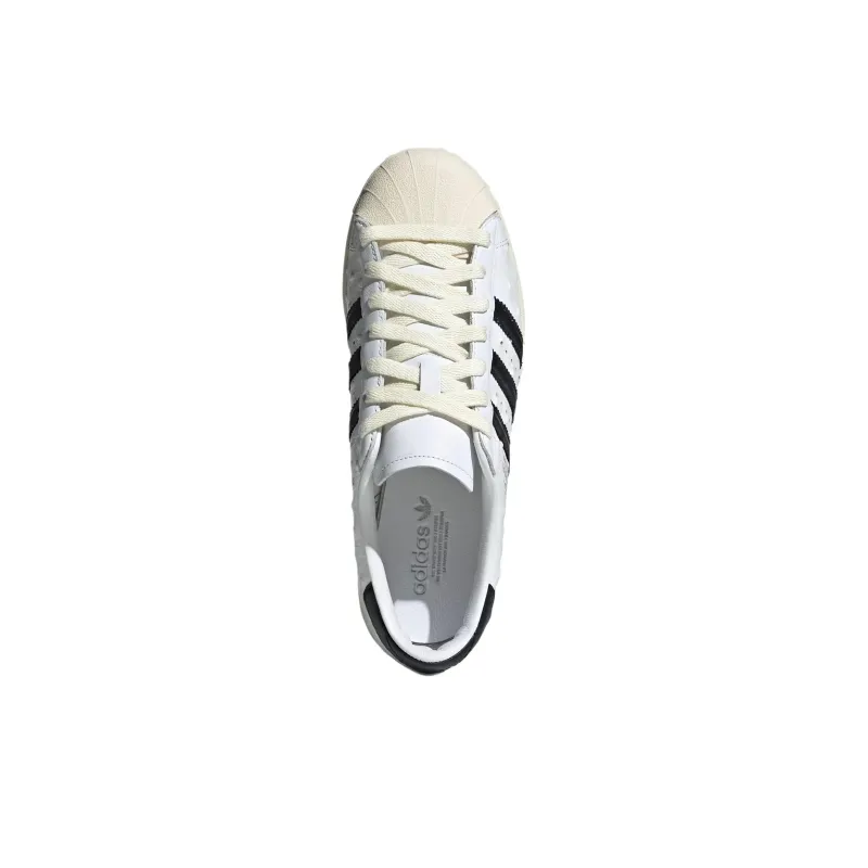 Adidas Superstar Vintage White Black Ostrich Women's-2