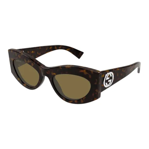 GUCCI Acetate Cat Eye Sunglasses Women's Tortoiseshell