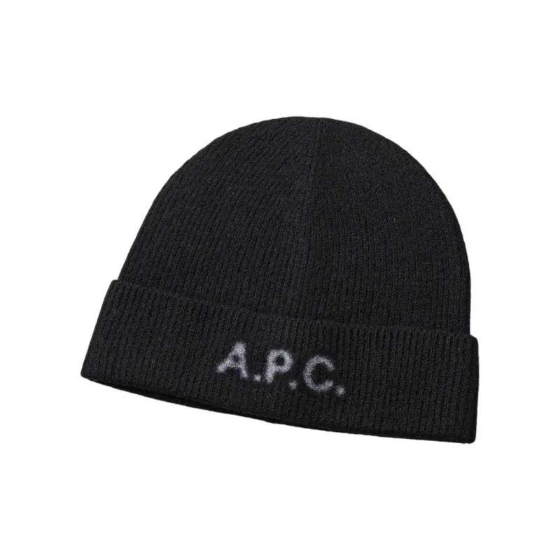 A.P.C Harry Logo Printed Knitted Beanie-2