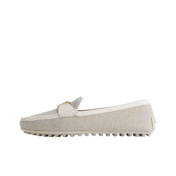 TOD'S Gommino Beanie Shoes Women's Gray White