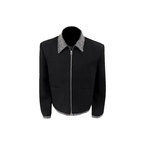 PAINT STAIN Fashion Jackets & Coats Unisex Classic Black