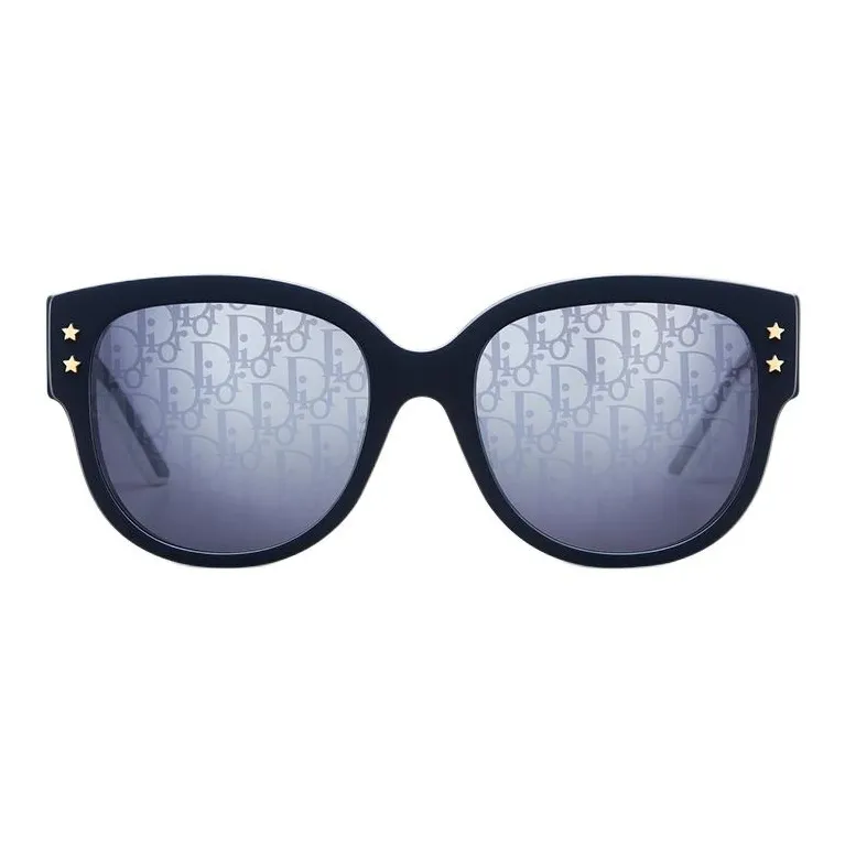 DIOR Acetate Round Sunglasses Women's Marine Blue-1