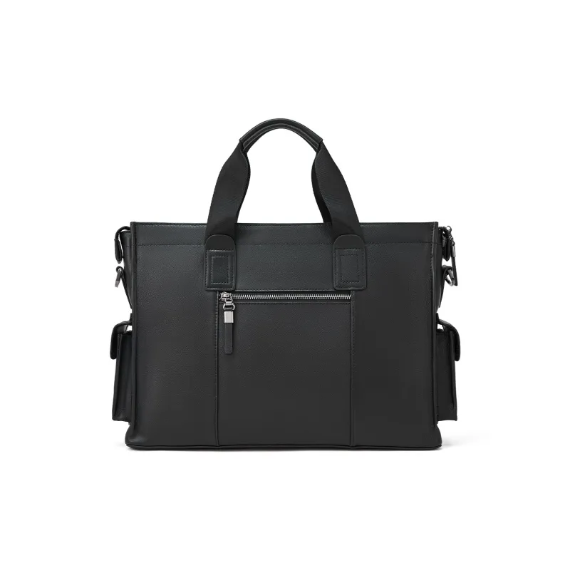 ROBERTA DI CAMERINO Cow Leather Briefcase Tubas Men's Black-2