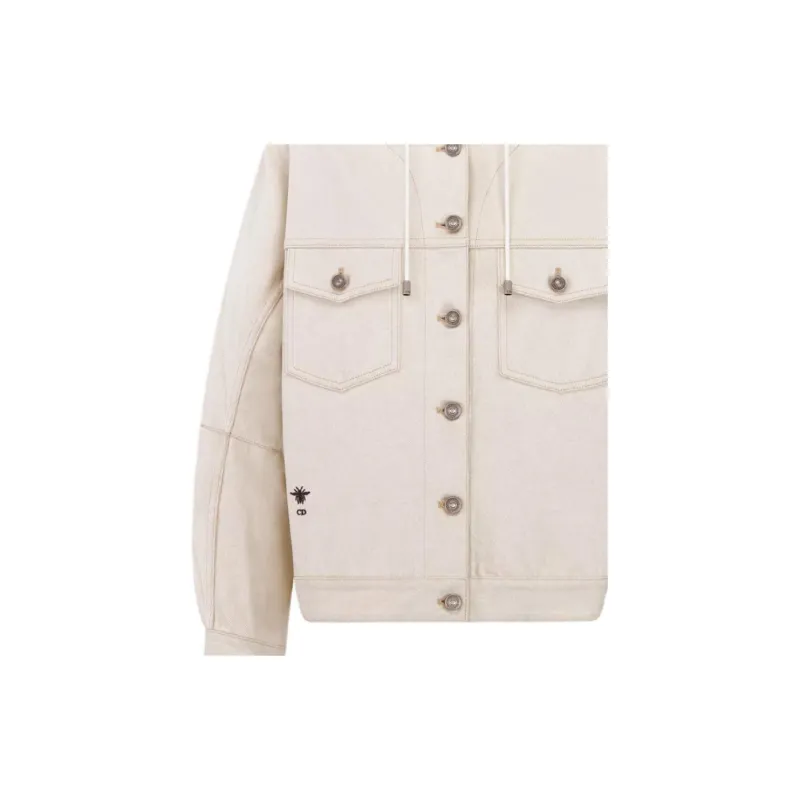 DIOR SS25 Spring Summer Ready to Wear Collection Jackets Coats Women's Ecru-2