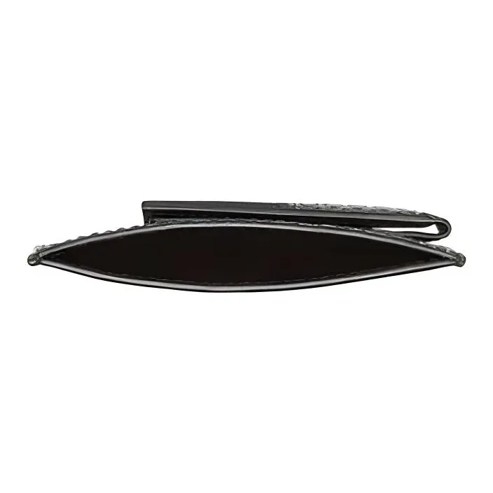 FERRAGAMO Calfskin Card Clip Wallets Card Holders Men's Black-2