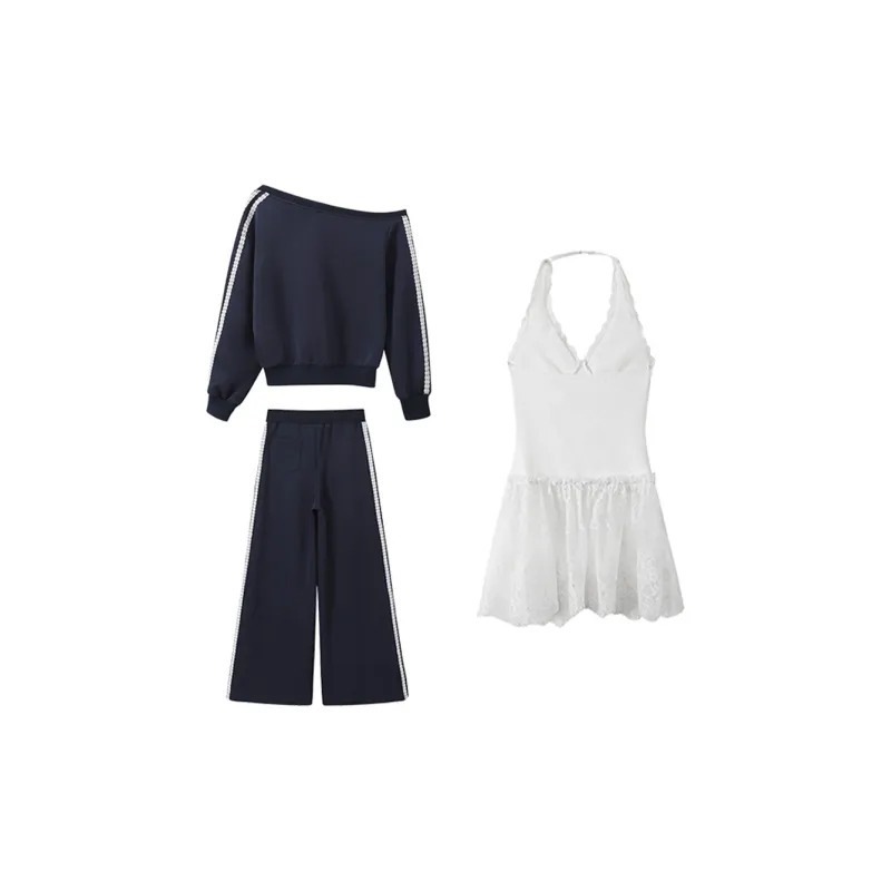 FLIM Casual Suit Women's Navy Blue-1