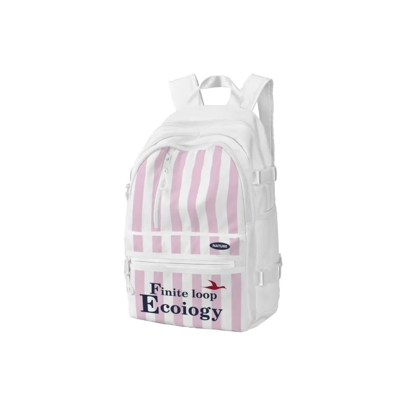 FINITE LOOP Recycled Material Backpack Regular Unisex White-15