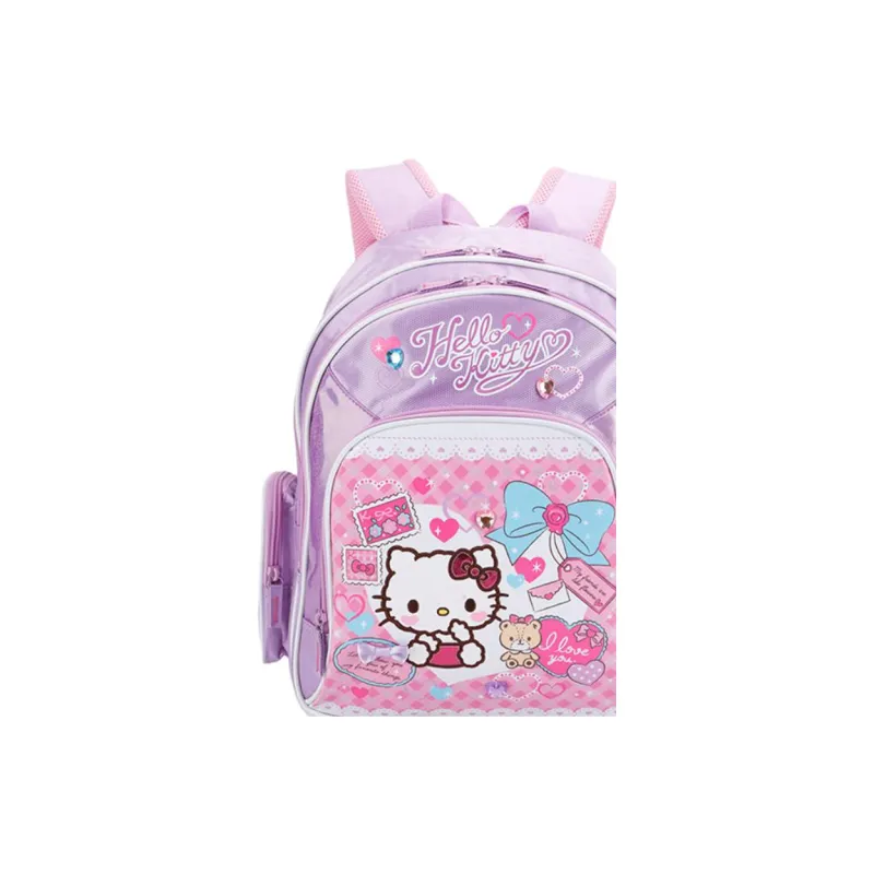 Hello Kitty Polyester Backpack Medium Size Unisex Purple Envelope-1
