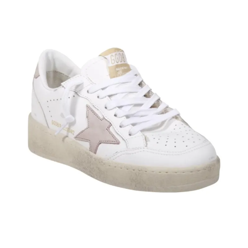 Golden Goose Ball Star 2 White Pink Women's-3