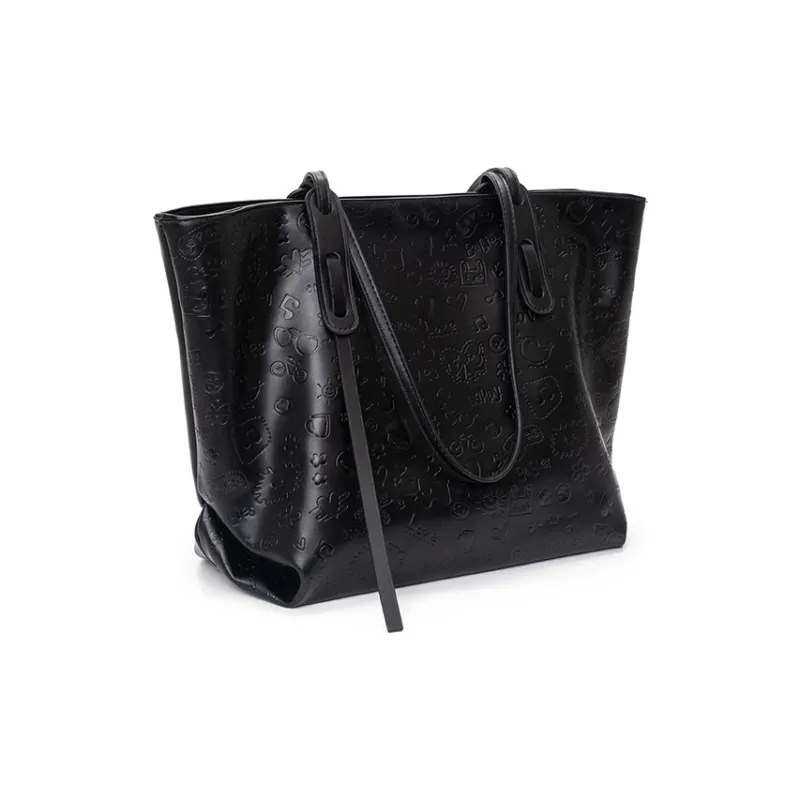 CLEVER& KETCH PU Tote Bag Shoulder Bag Regular Women's Apricot/Black-8