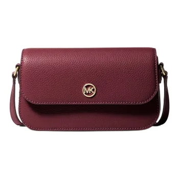 MICHAEL KORS Jet Set Travel Leather Shoulder Bag Small Size Women's Deep Red