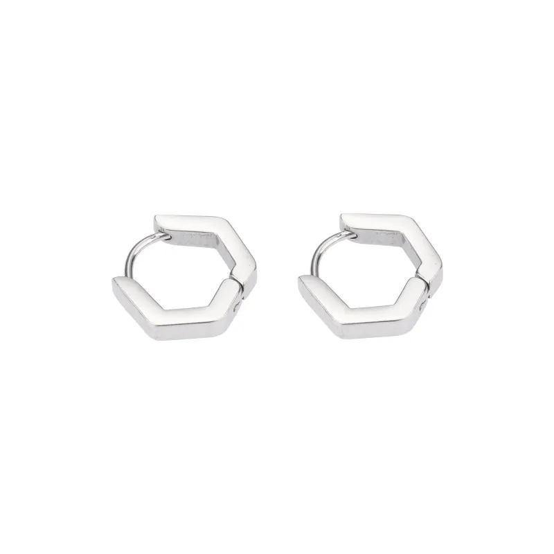 QIANFANGDAHUANGYE Titanium Steel Earrings Unisex-5