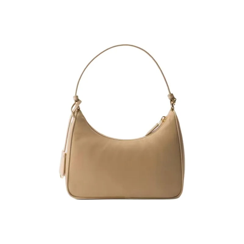 PRADA Re Edition Recycled Polyamide Handbag Mini Women's Camel-3
