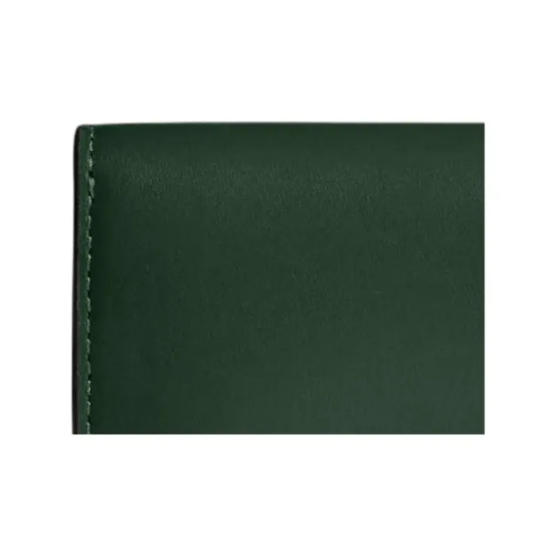 COACH Card Case Refined Calfskin Card Holder Mini Women's Hunter Green-2