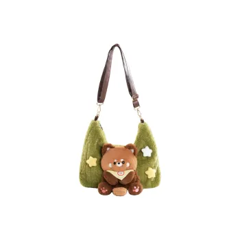Holding Bamboo Polyester Combo Bag, Crossbody Bag Women's Green