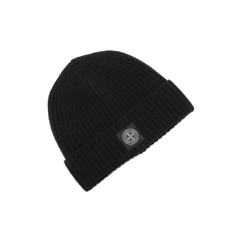 STONE ISLAND Logo Patch Beanie-2