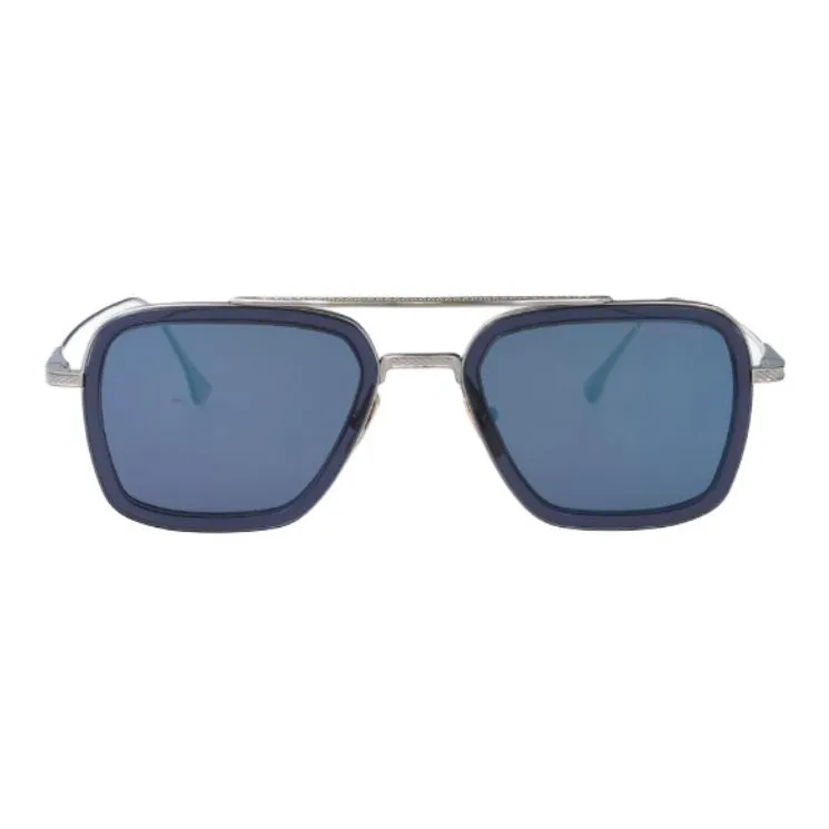 DITA Metal Irregular Shape Sunglasses Unisex Blue-1