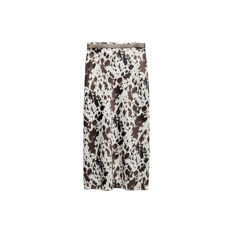 ZARA Casual Long Skirt Women's Multicolor-1