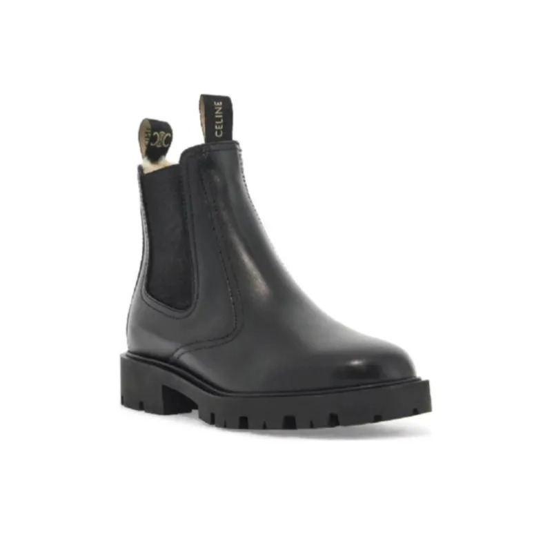 CELINE Margaret Short Chelsea Boots Women's Black-2