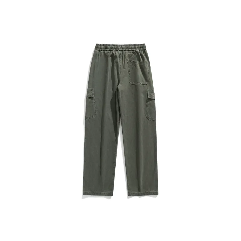 P8H9 Casual Pants Unisex Stone Gray-17