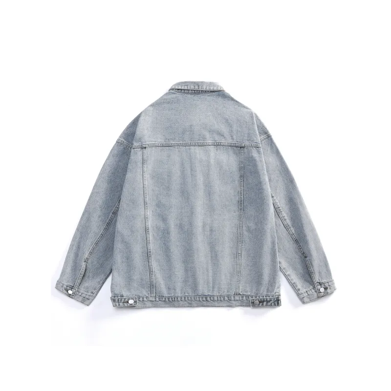 OM NOM Denim Jackets Unisex-4