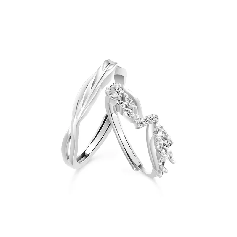 VIVIWELL S925 Silver Rings Unisex-0