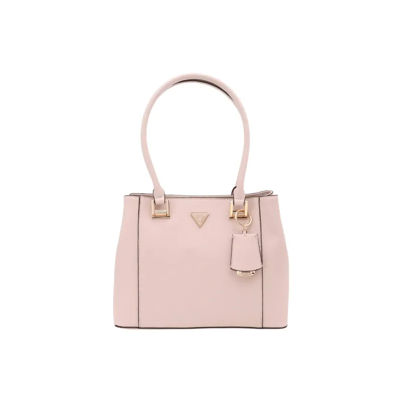 GUESS Polyurethane Tote Bag Shopping Bag Shoulder Bag Handbag Women's Light Pink-0