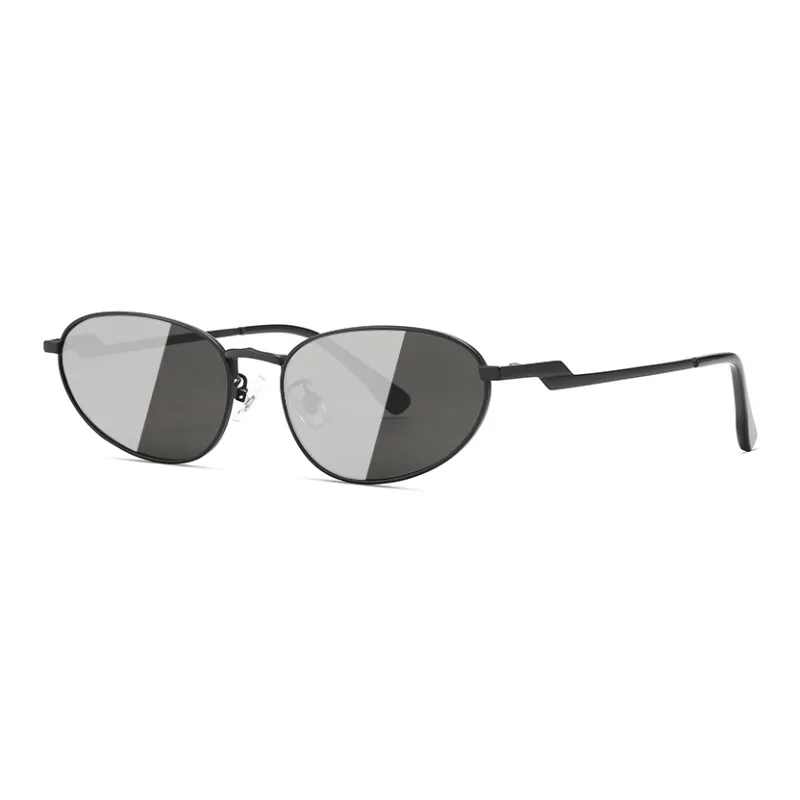 VEGOOS Stainless Steel Oval Sunglasses Unisex-0