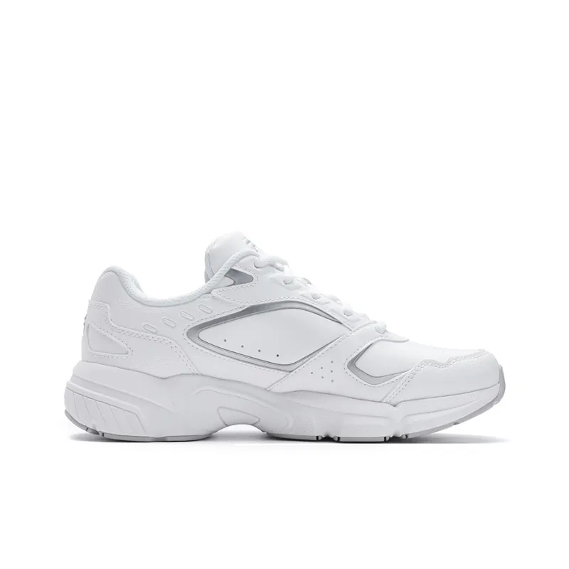 FILA Cushioning Low-Top Running Shoes Women's White Silver-1