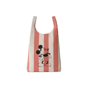 ZARA Disney X Disney Collaboration Cotton Tote Bag Shopping Bag Handbag Kids' Red & Beige