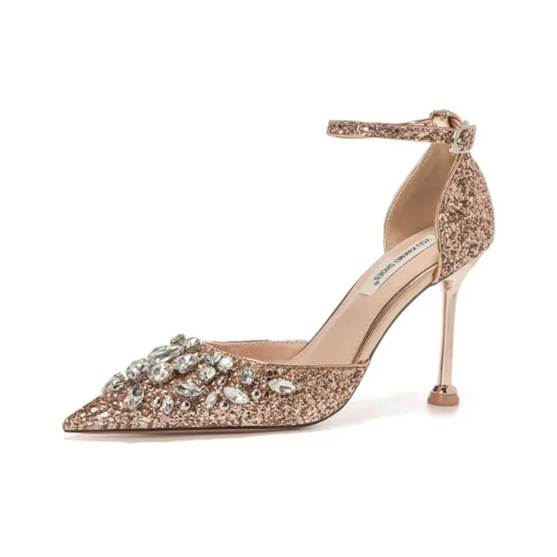 Than Than Me Slim Heel High Heels Women's-4