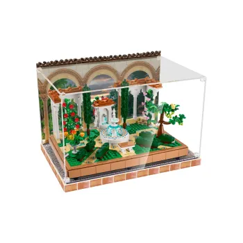 LIGHT YOUR BRICKS Compatibility Building Block 10359 Spain Fountain Garden Display Case Model Accessories