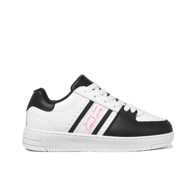 VERSACE JEANS COUTURE Meyssa Low Top Skateboard Shoes Women's White-1