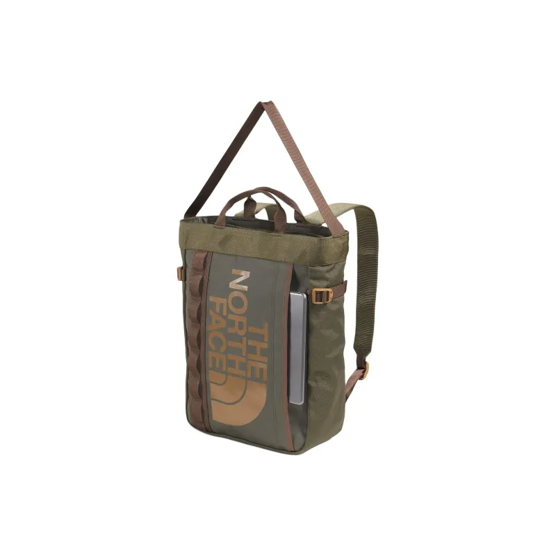 THE NORTH FACE Recycled Polyester Backpack Regular Unisex Taupe Green & Smoky Brown-1