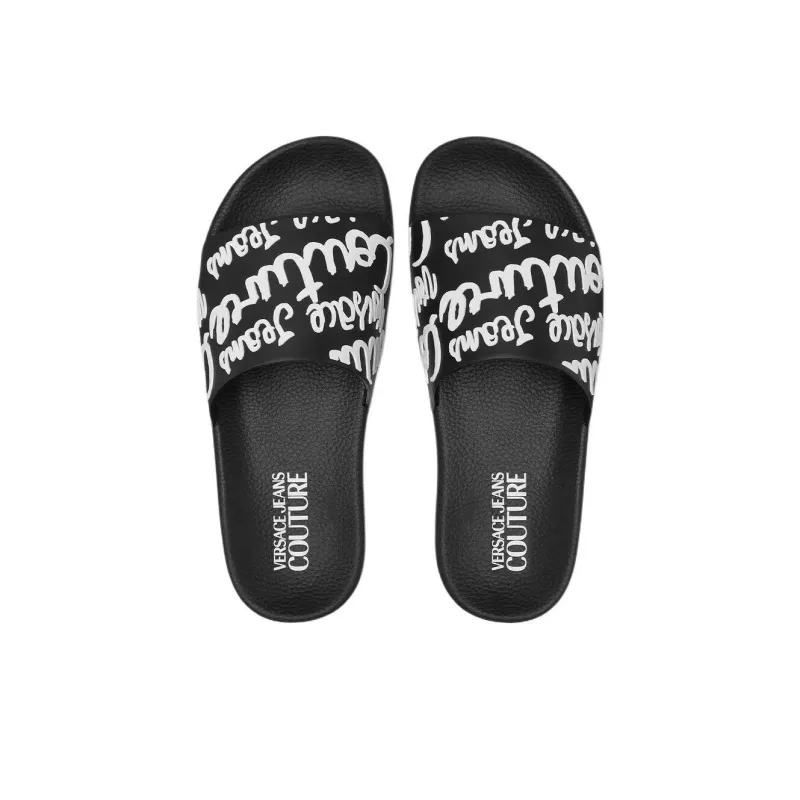 VERSACE JEANS COUTURE Slide Slippers Women's Black-2