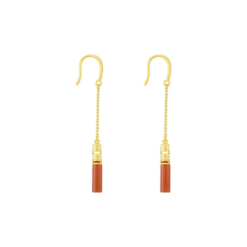 Heng Tai Jewelry Agate Earrings Women's-0