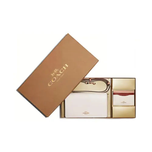COACH Boxed Pebbled Leather Gift Box Set Women's