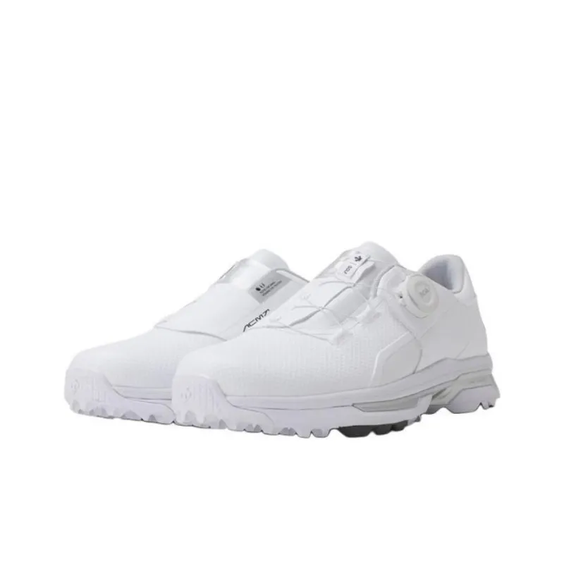 DESCENTE ACMT PRO Anti Slip Wear Resistant Low Top Golf Shoes Unisex White-2