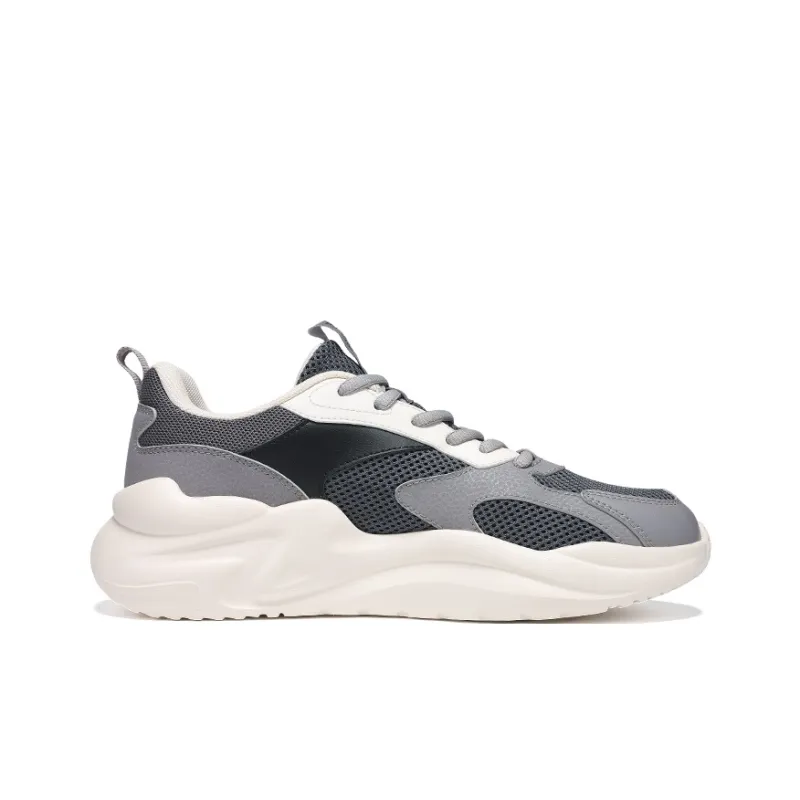 361° Cushioning Breathable Lightweight Low Top Casual Shoes Men's Zinc Iron Gray Smoke Gray-1