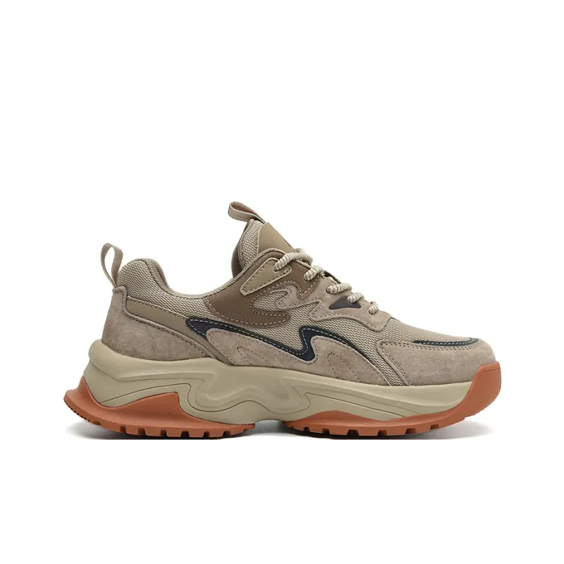 JEEP SPIRIT Chunky Sneakers Men Low Top Brown-1