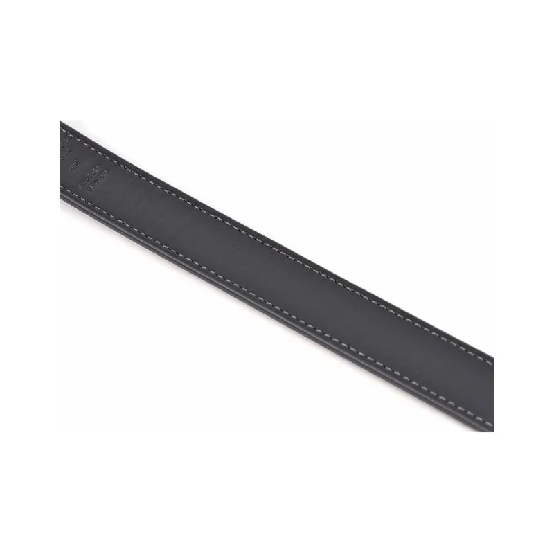 COACH Coated Canvas Leather Belts Unisex Black 2.5CM-4