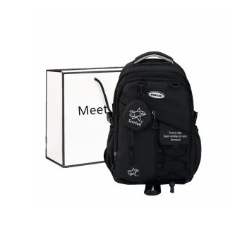 Fitchell Nylon Backpack Unisex Black/Khaki/Green/Blue/Grey
