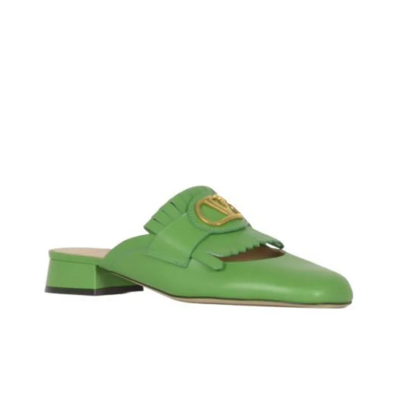 Valentino VLogo Plaque Square Toe Sandals Women's-2