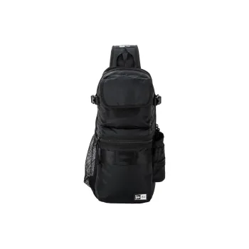 New Era Nylon Sling Bag Unisex Black