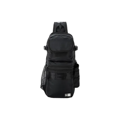 New Era Nylon Sling Bag Unisex Black