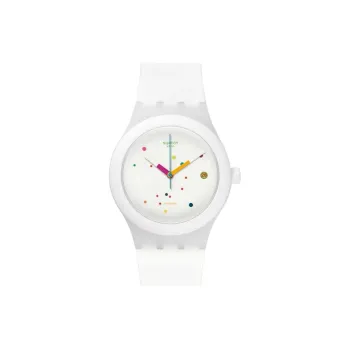 SWATCH Unisex 42mm White Watch SUTW400